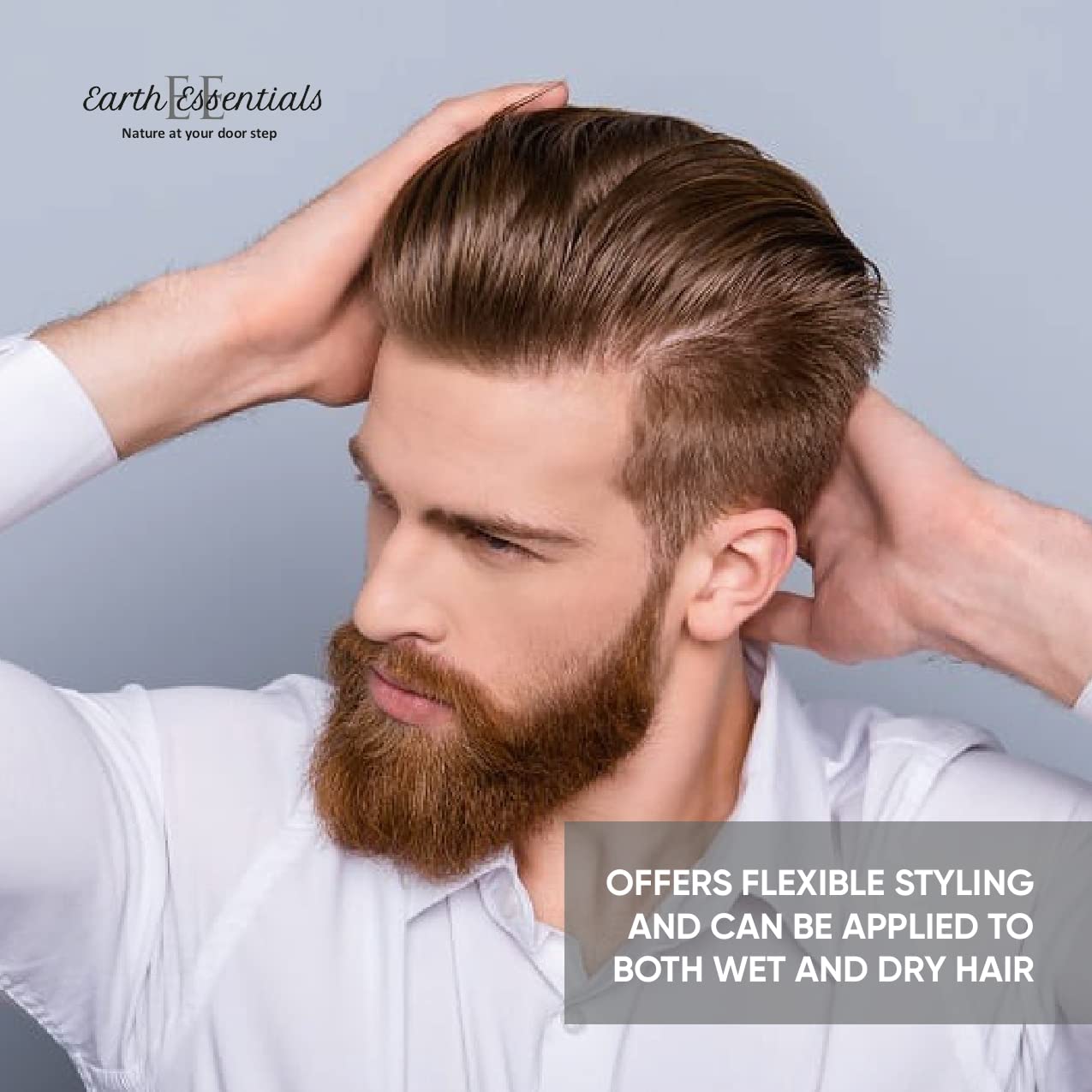 Earth Essentials Hair Shine & Defrizz Serum - Straightening & Softening for Dry Hair (100ml) | Perfect for Frizz Control & Smoothing Styling at Home