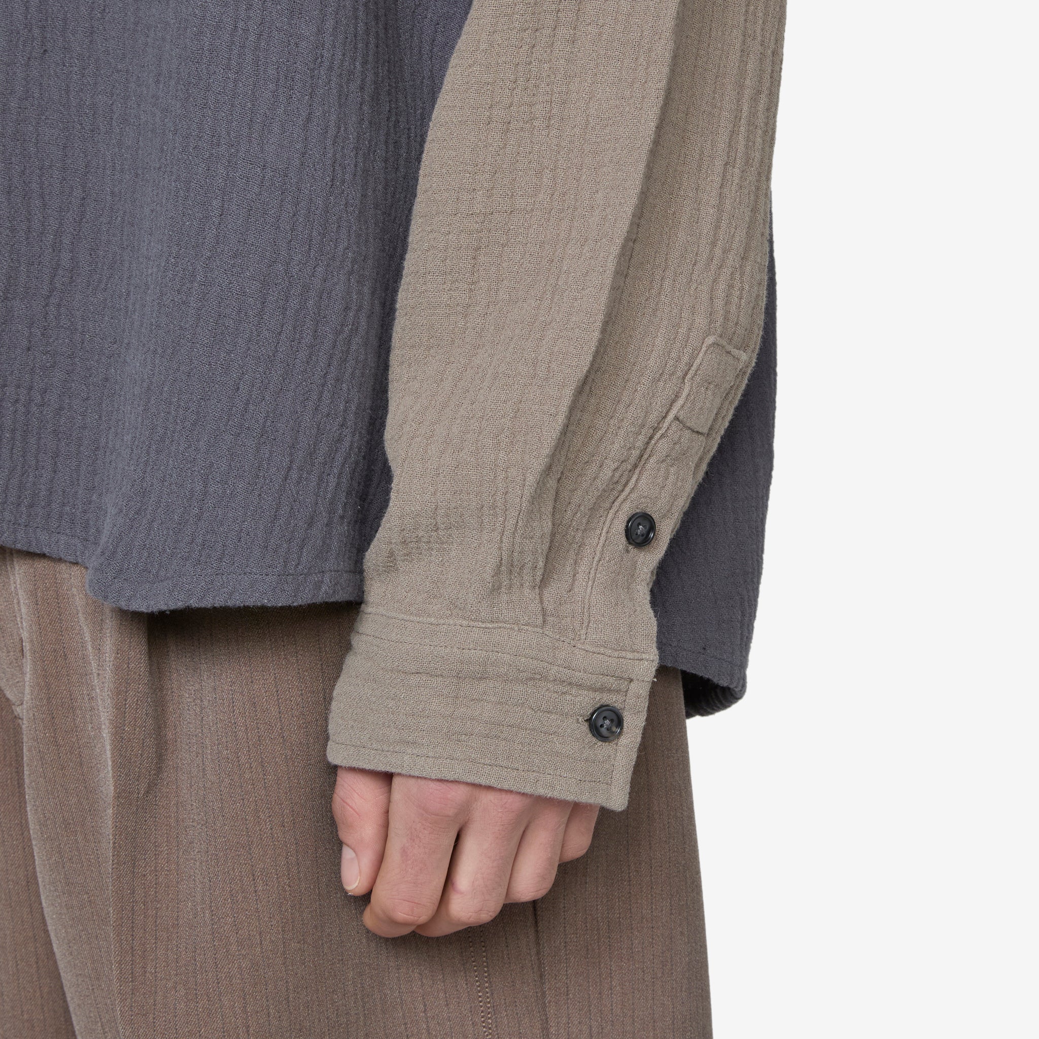 Premium Double-Layered Grey Shirt for Men - Comfortable & Stylish Casual Wear for Everyday Outfits and Office Attire