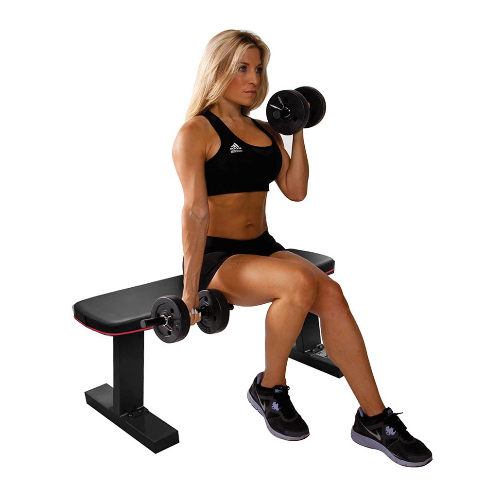 Marcy SB 10510 Flat Weight Bench - Adjustable Home Gym Equipment for Strength Training & Workouts | Perfect for Home Gym, Personal Training & Fitness Enthusiasts