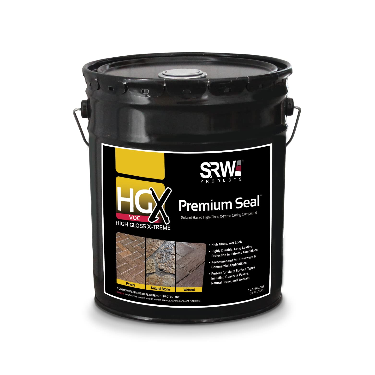 HGX High Gloss Xtreme VOC Paint (5 Gallon) - Premium Interior/Exterior Paint for Walls, Furniture & Cabinets - Durable, Shiny Finish for Home & Commercial Use