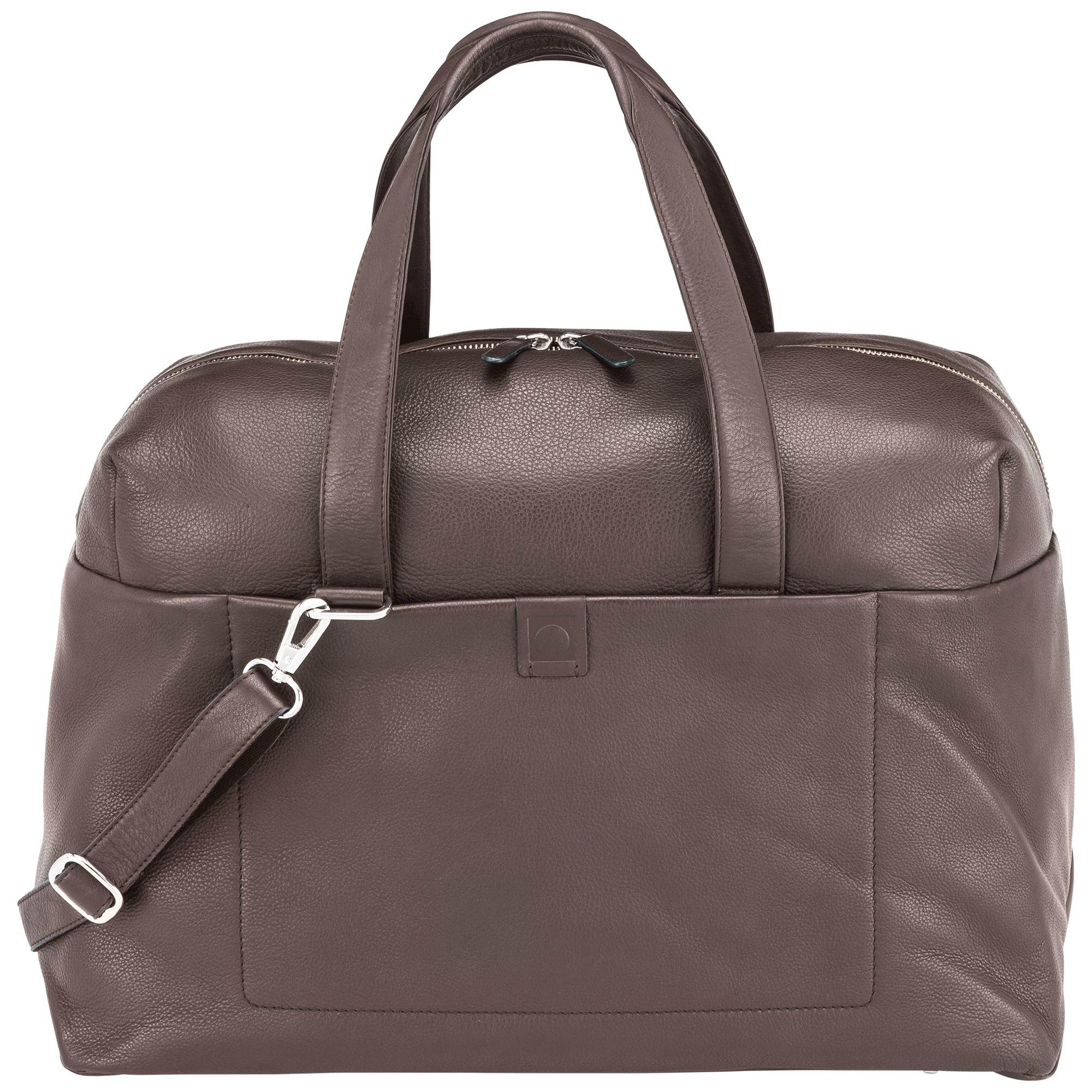 Delsey Pernety Weekend Tote Bag - Stylish Brown Carry-On Luggage for Women | Perfect for Travel, Work & Weekend Getaways