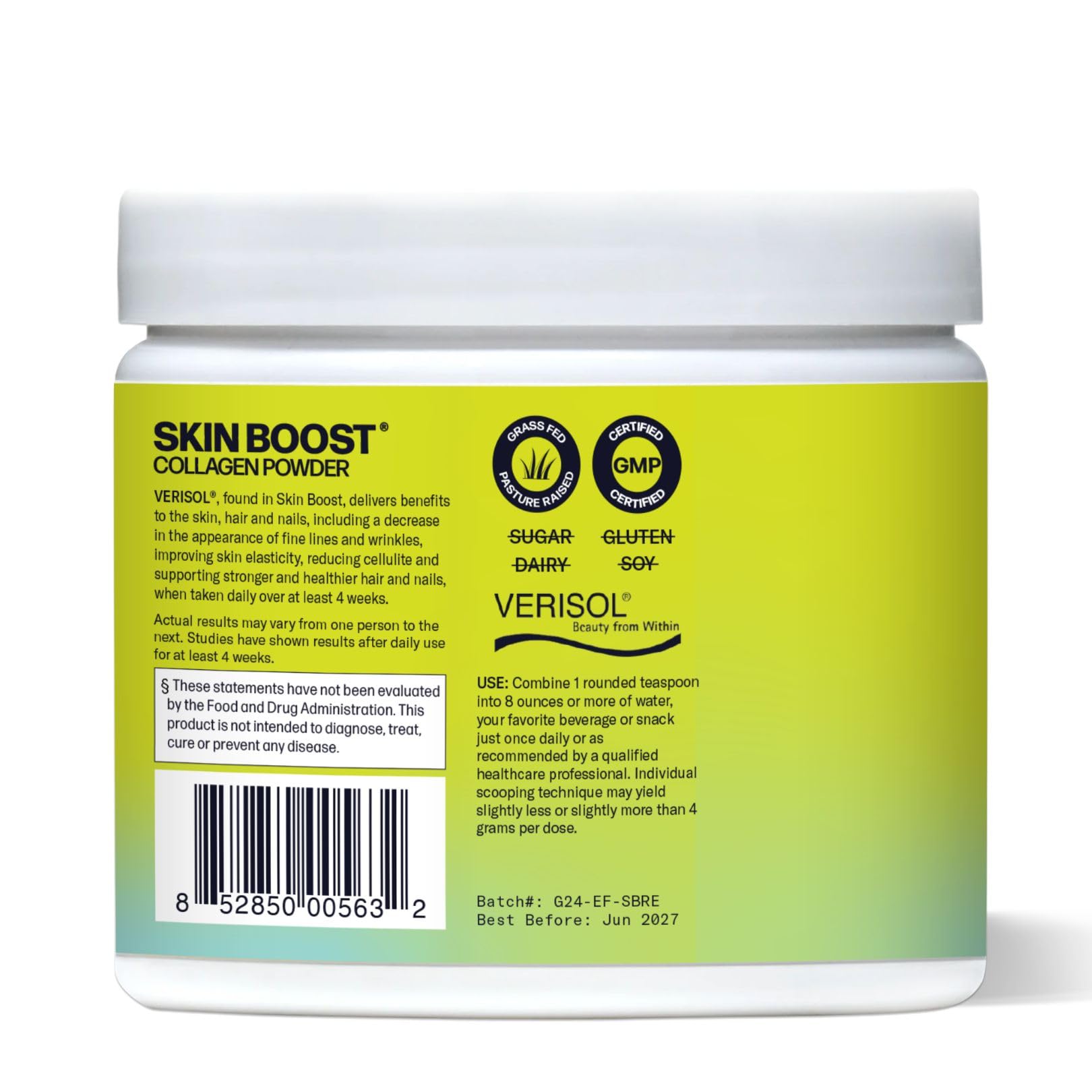 Hydrolyzed Collagen Powder with Verisol & Vitamin C - Mixed Berry Flavor | 50 Servings | Paleo, Non-GMO, Gluten Free Beauty Supplement for Skin Hydration & Elasticity | Perfect for Smoothies, Shakes & Post-Workout Recovery