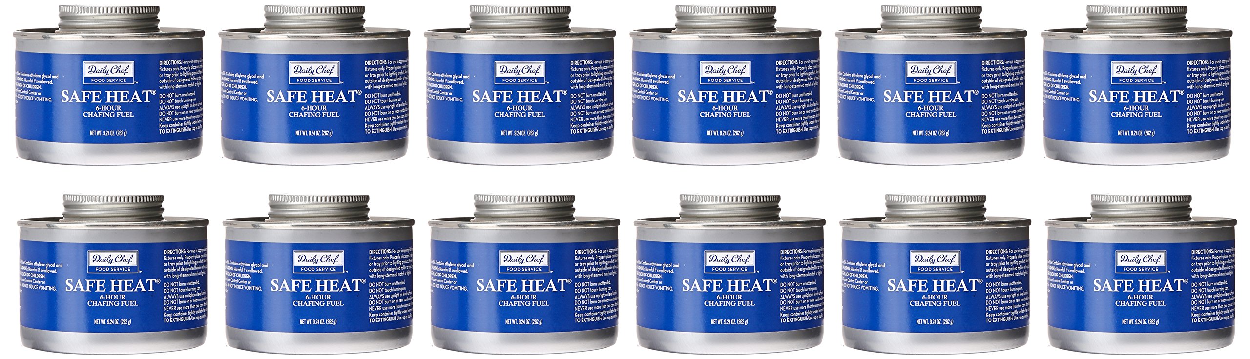Premium Chafing Fuel for Catering & Buffets - 12 Pack of Safe, Odorless Heat Cans for Food Warmers, Fondue & Chafing Dishes - Ideal for Weddings, Parties & Professional Catering Services