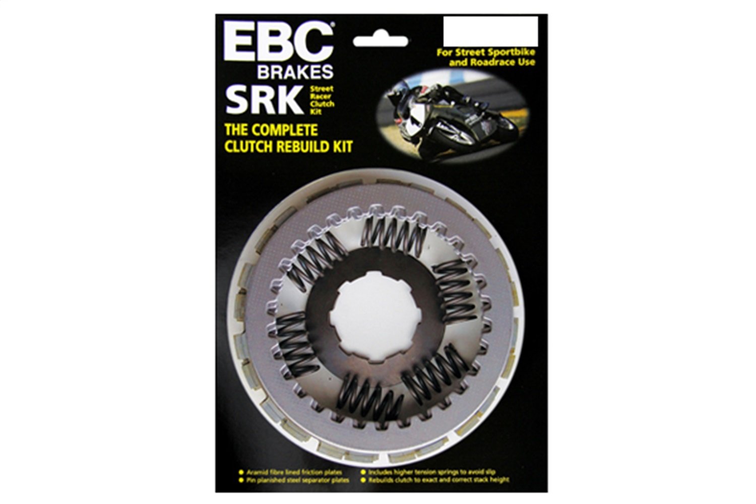 EBC Brakes SRK13 SRK Clutch Kit with High-Performance Steel Separator Plates & Springs - Perfect for Racing, Off-Road & High-Performance Vehicles