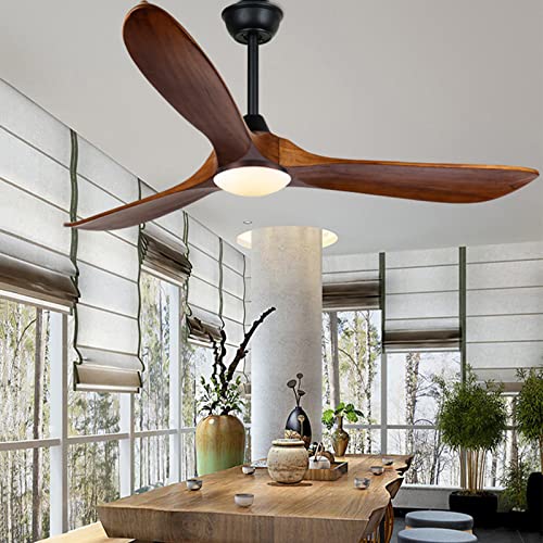 52 inch Walnut Ceiling Fan with Light