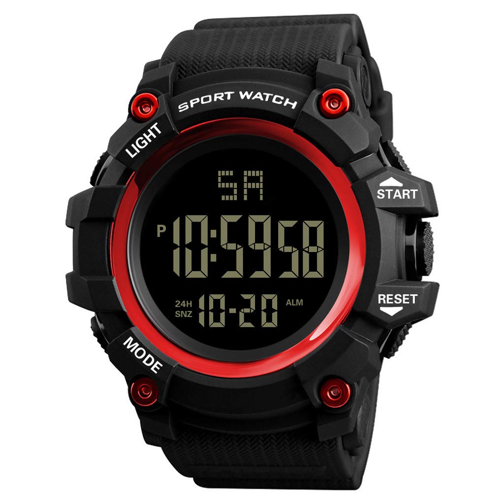 Waterproof LED Sports Watch for Men - Military Grade Durable Analog Digital Outdoor Watch - Perfect for Running, Hiking & Adventure Activities