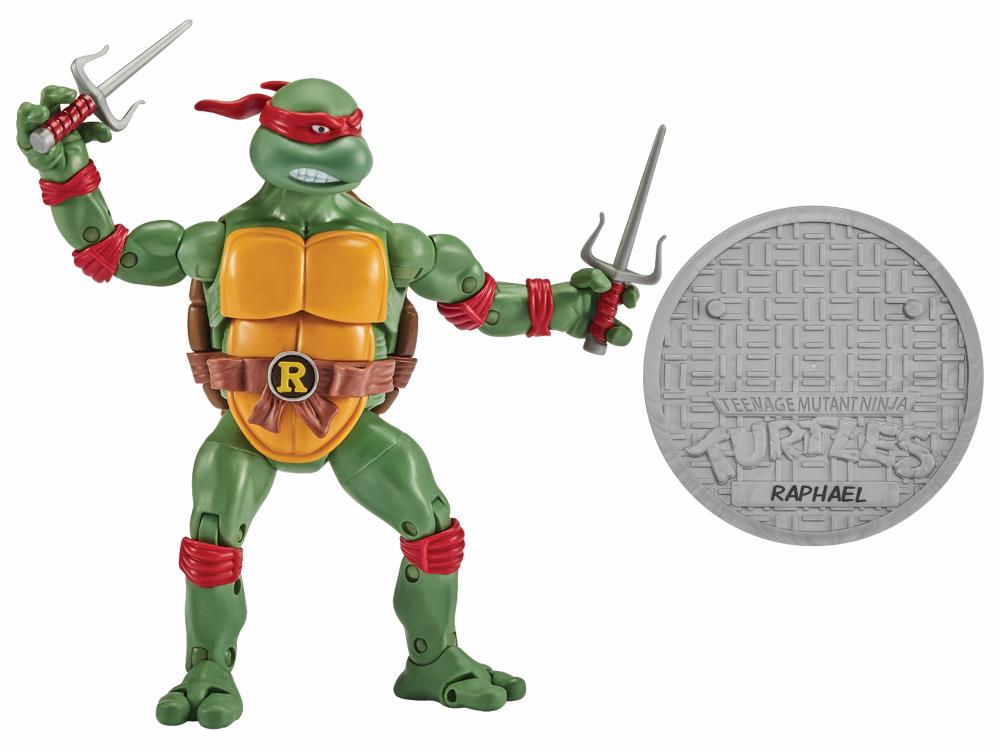 Teenage Mutant Ninja Turtles Classic Raphael vs Triceraton Action Figure 2-Pack - TMNT Collectible Toys for Kids & Adults - Perfect for Play, Display & Gifting