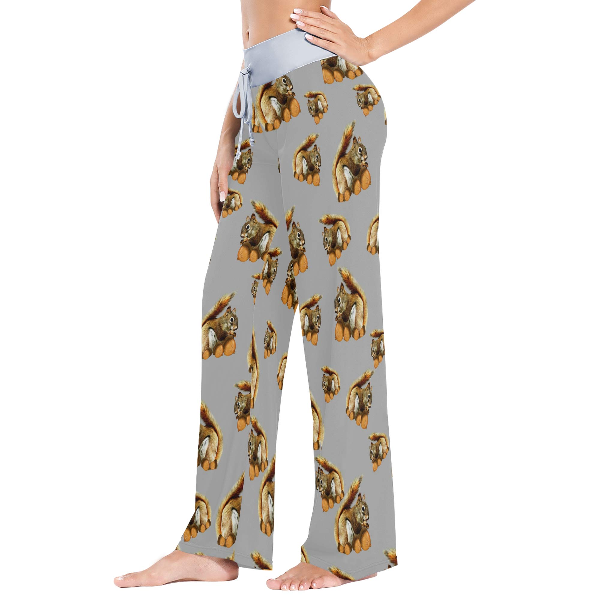 Women's Loose Casual Comfy Pajama Pants with Drawstring - Wide Leg Palazzo Lounge Pants for Sleep, Yoga & Home Relaxation