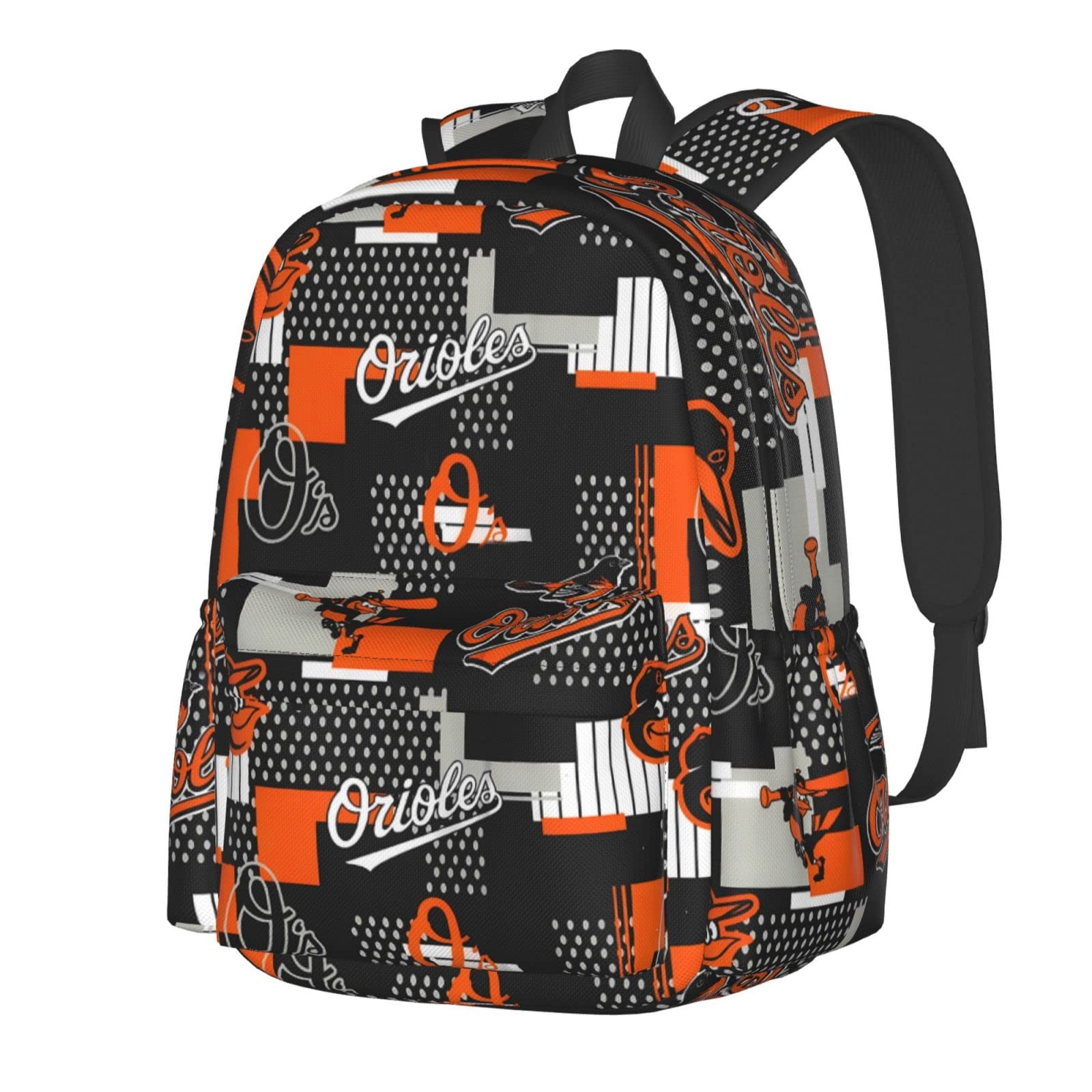 **Baltimore Orioles Baseball Backpack – Lightweight Casual School Backpack for Men & Women – 16.9 Inch Bookbag for Travel, Hiking, Camping & Work – Perfect for Sports Fans & Daily Use**