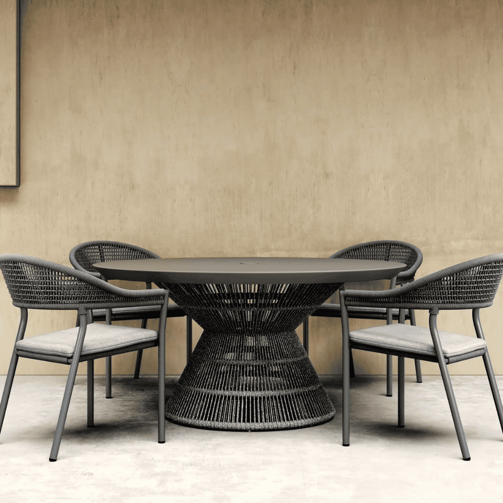Captiva 60-Inch Outdoor Dining Table - Weather-Resistant Patio Furniture for Backyard, Garden, and Poolside Entertaining
