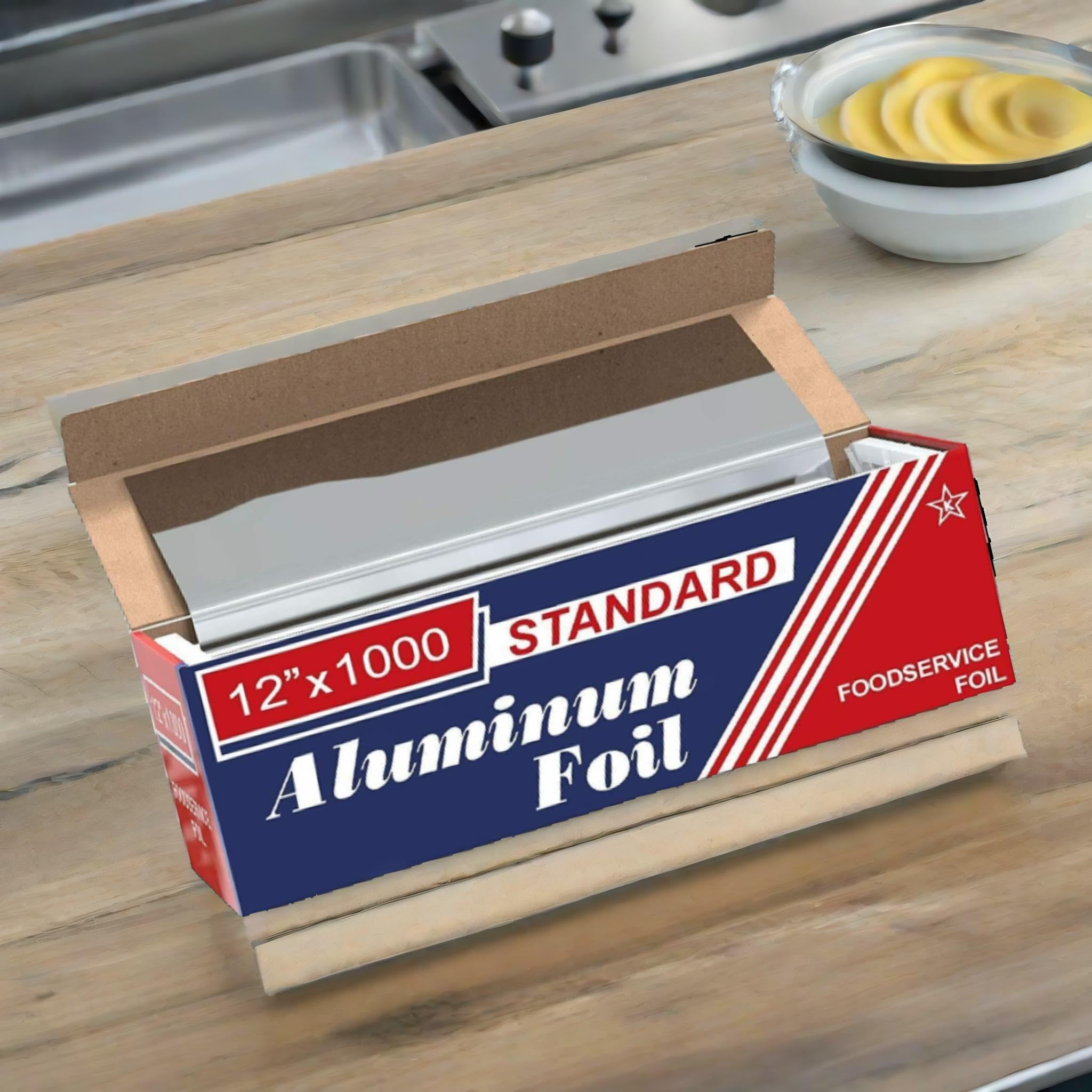 Premium Heavy-Duty Aluminum Foil Roll (12
