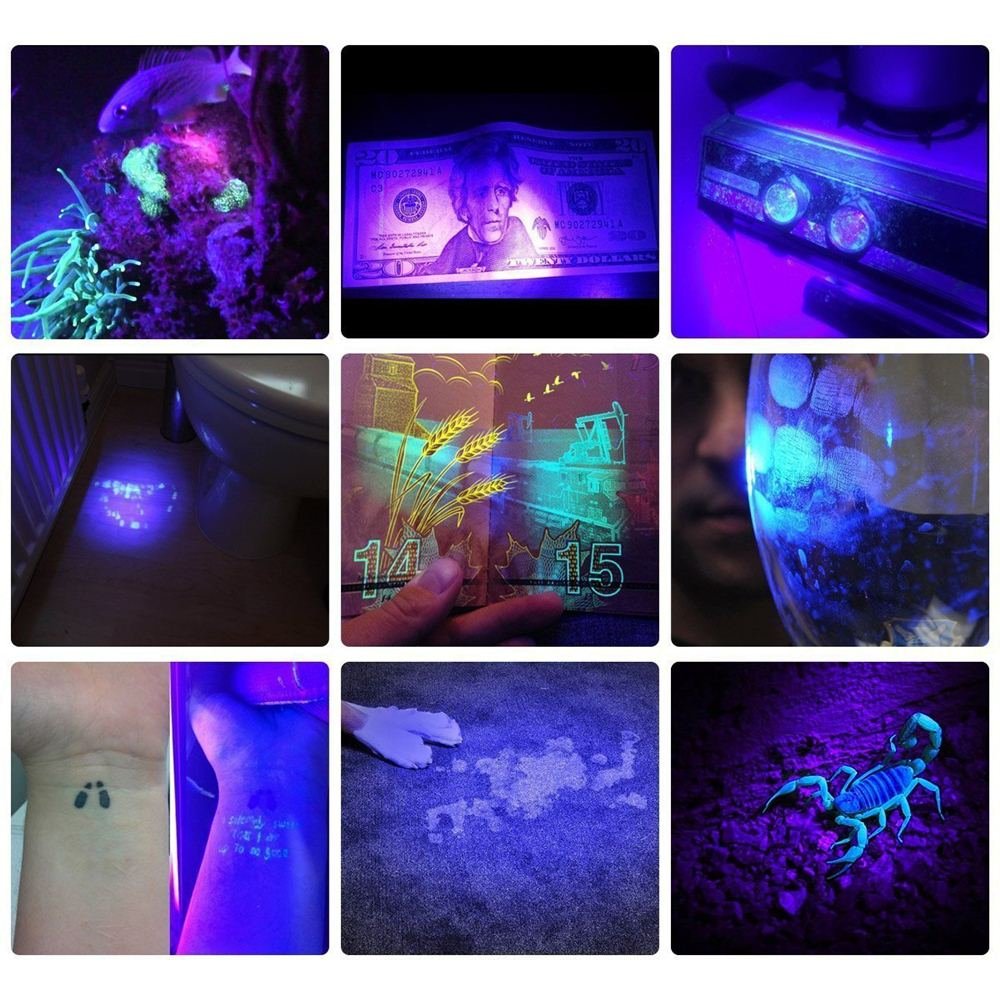 ALONEFIRE SV57 3W Small UV Flashlight 365nm - USB-C Rechargeable Ultraviolet Black Light for Mineral Detection, Money Verification & Pet Urine Tracking | Compact Aluminum Case with Battery Indicator | Perfect for Home Inspection, Outdoor Adventures & Security Checks