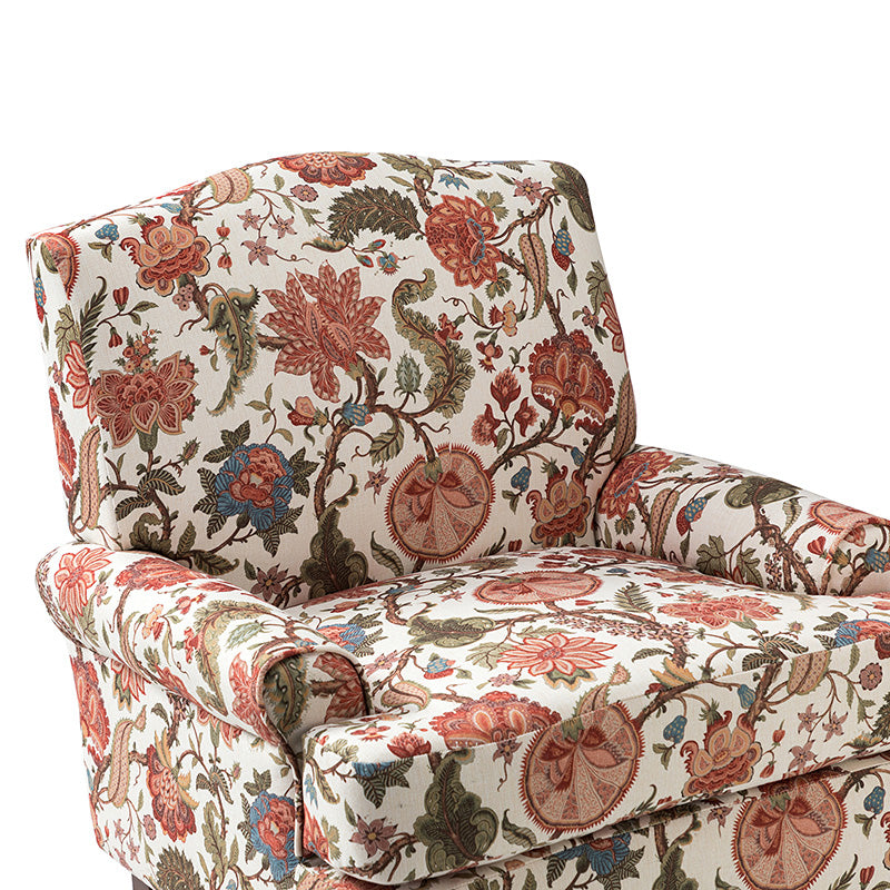 Dominik Armchair - Modern Accent Chair for Living Room, Bedroom & Office - Stylish Upholstered Lounge Chair with Wooden Legs - Perfect for Relaxing, Reading & Decor