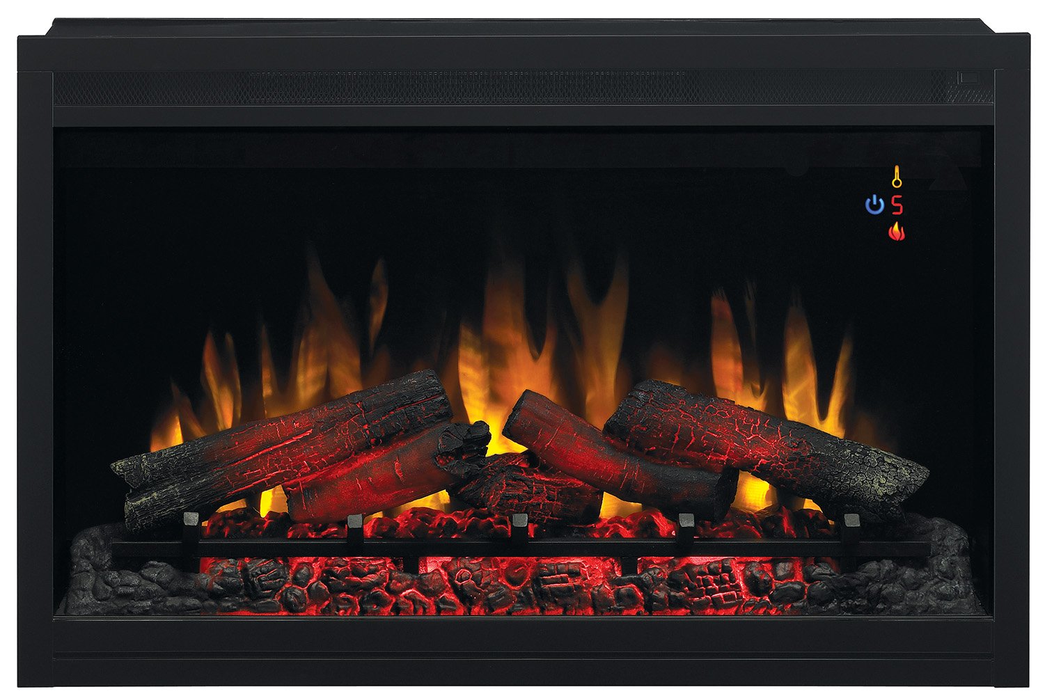 ClassicFlame 36-Inch Traditional Built-In Electric Fireplace Insert - 120V - Perfect for Living Rooms, Bedrooms & Home Decor