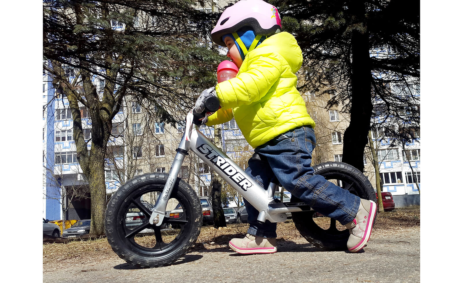 Strider 12 Pro Balance Bike for Kids Ages 1.5-5 Years | No Pedal Toddler Bike with Adjustable Seat | Learn to Ride Training Bike for Boys & Girls | Perfect for Backyard, Park & Neighborhood Rides
