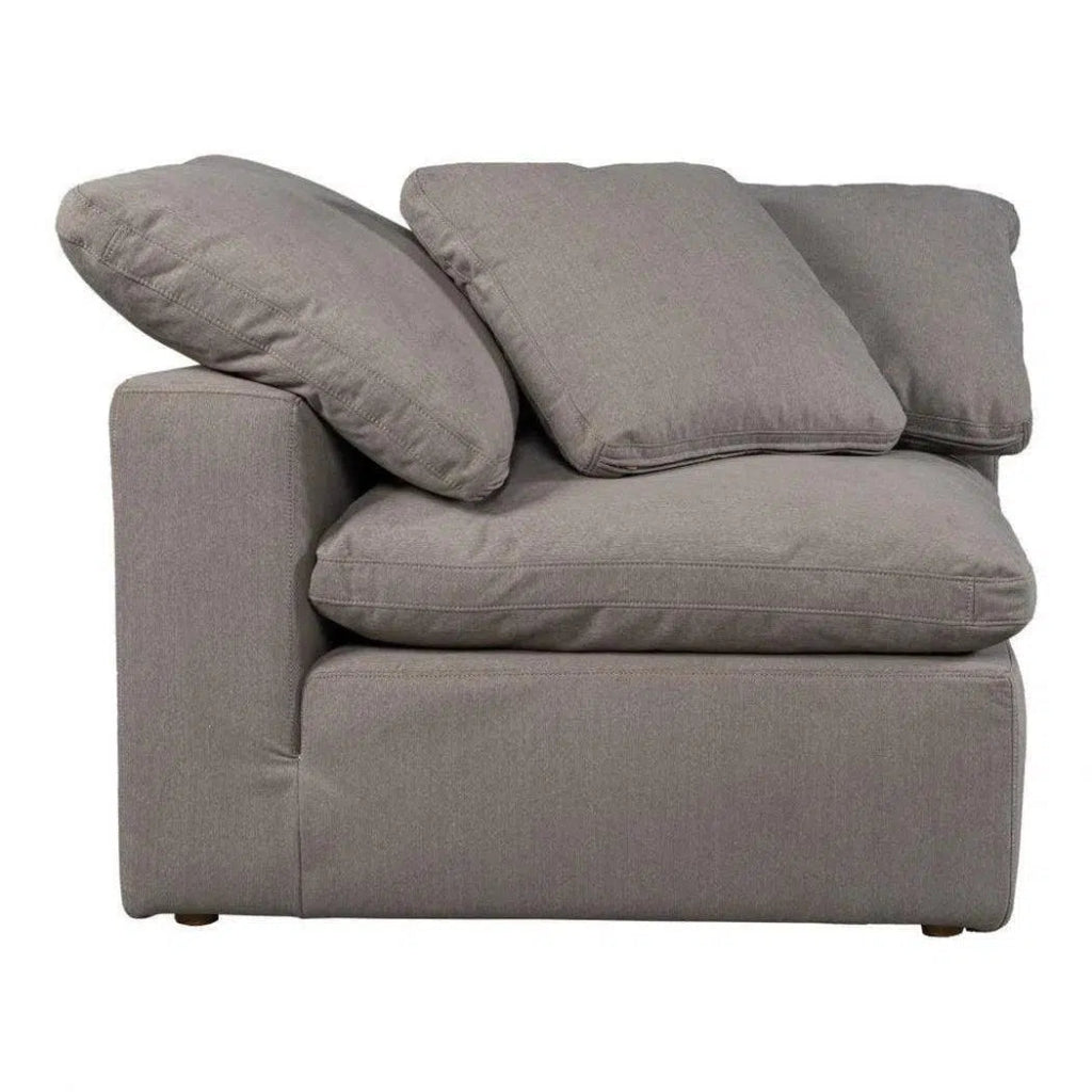 5-Piece Stain-Resistant Terra Grey Dream Modular Sectional Sofa Set - Perfect for Living Room, Family Room & Home Theater Seating