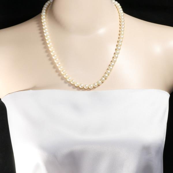 18K Yellow Gold Akoya Pearl Necklace for Women - Elegant Cultured Pearl Jewelry Gift for Wedding, Anniversary & Special Occasions