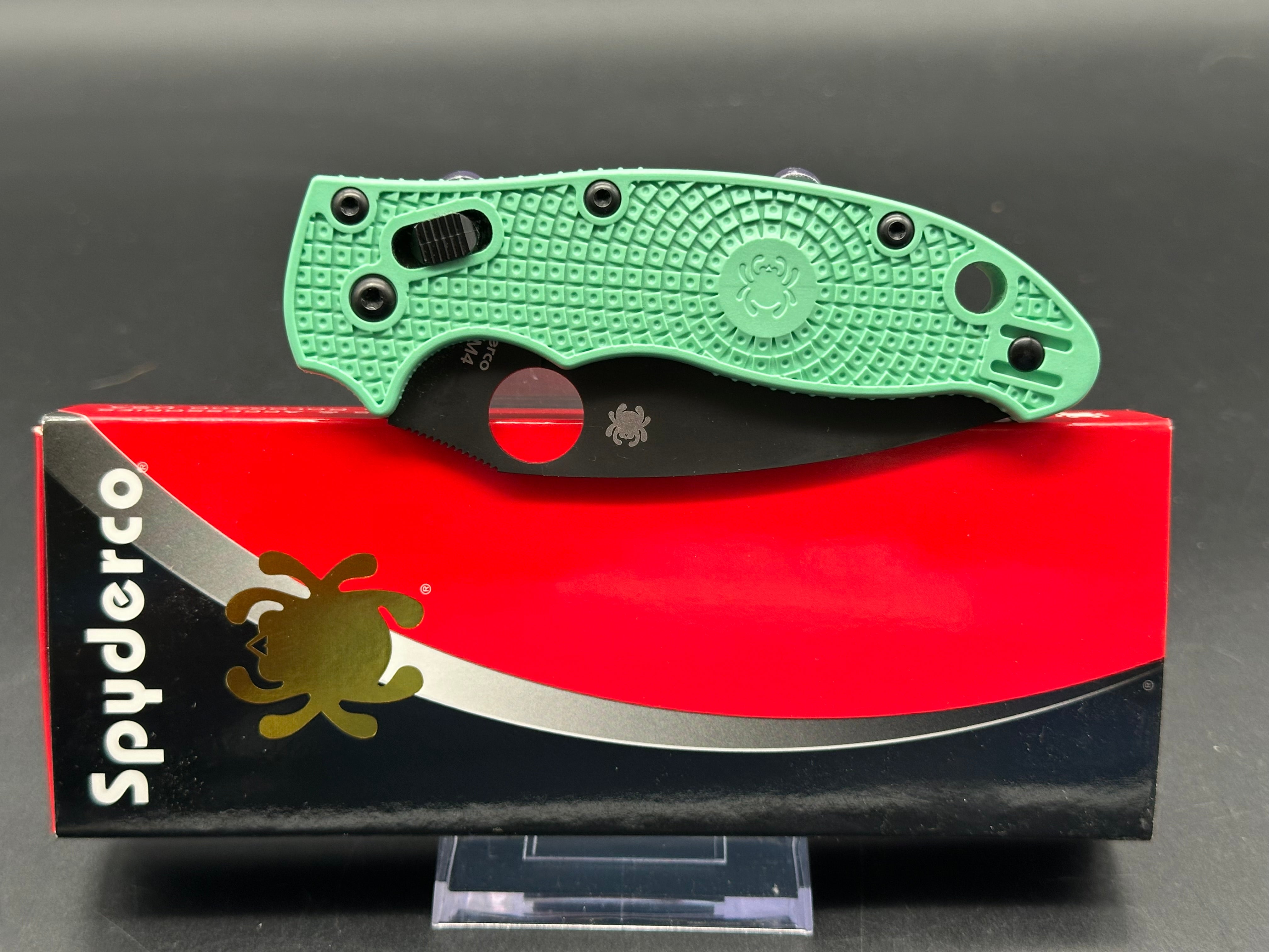 Spyderco Manix 2 Folding Knife - Exclusive HQ Edition with M4 Steel Blade, Green G10 Handle - Perfect for Outdoor Camping, Hiking, and EDC Carry