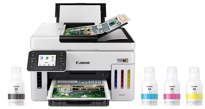 Canon MegaTank GX6120 Wireless All-in-One Printer with Scanner, Copier | High-Yield Ink Tank System | Ideal for Home Office & Small Business Printing Needs