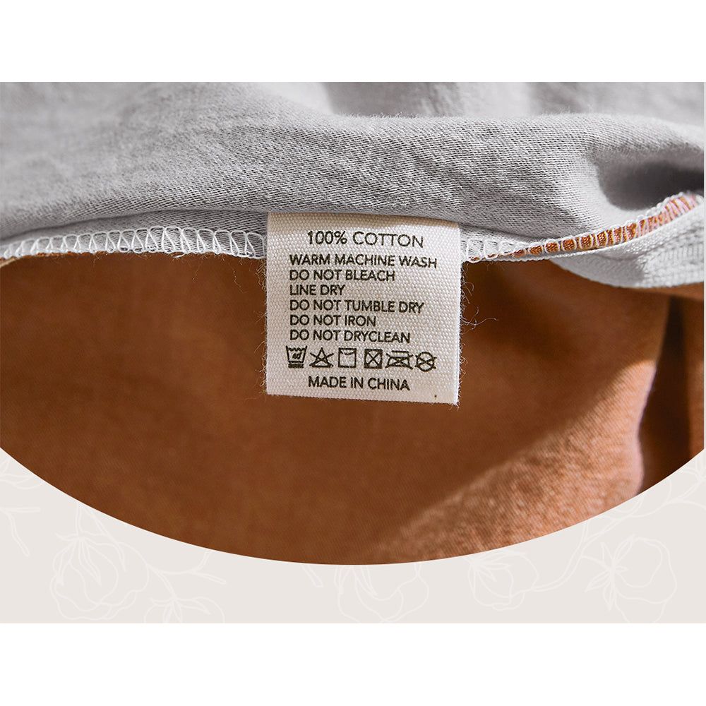 Premium 100% Cotton Sheet Set - Double Size, Soft & Breathable, Orange Brown - Perfect for Cozy Bedrooms, Guest Rooms & Dorm Comfort
