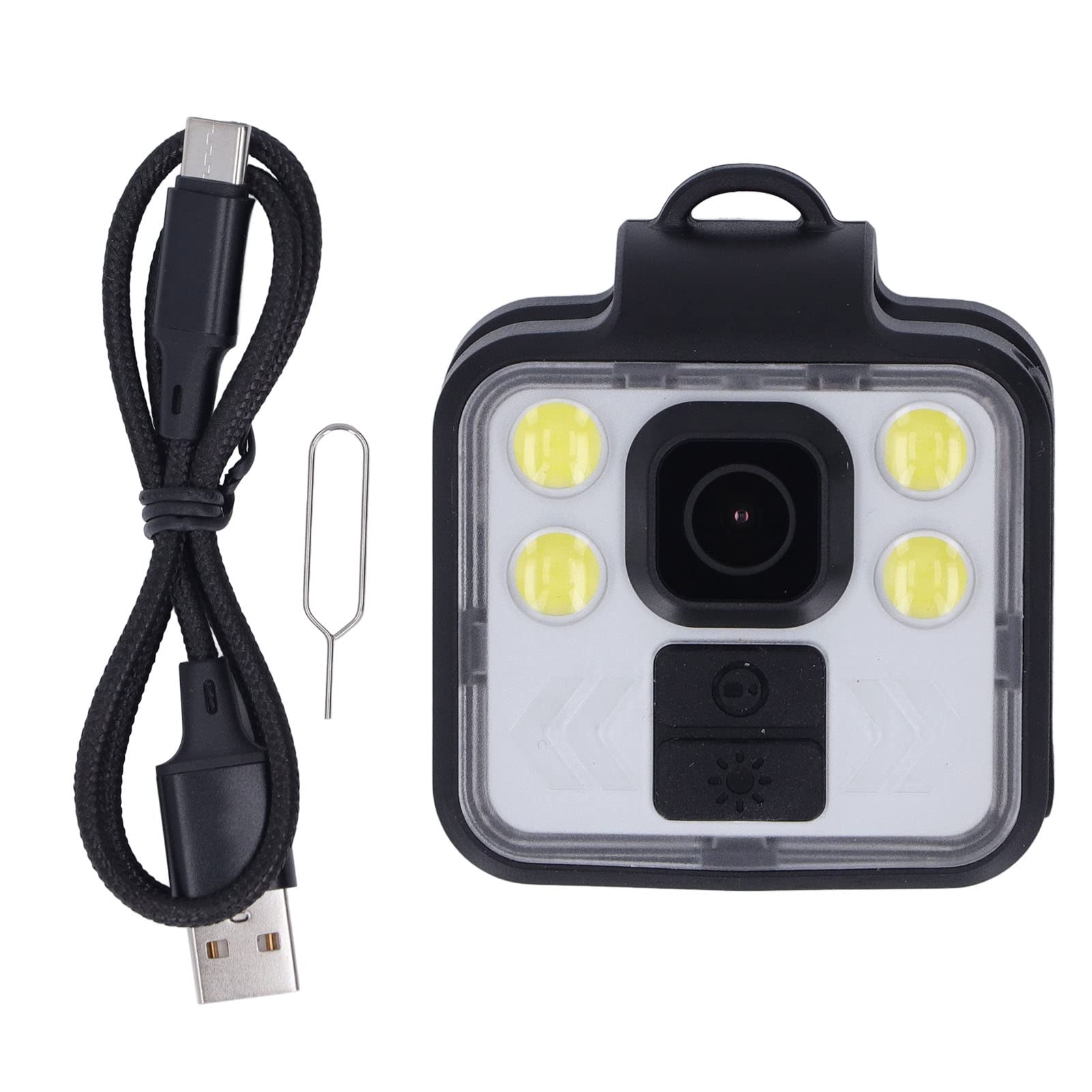 1080P HD Body Camera with LED Light, IP65 Waterproof Wearable Camera for Law Enforcement, Security, Cycling & Outdoor Activities - Perfect for Police, Bikers & Nighttime Recording
