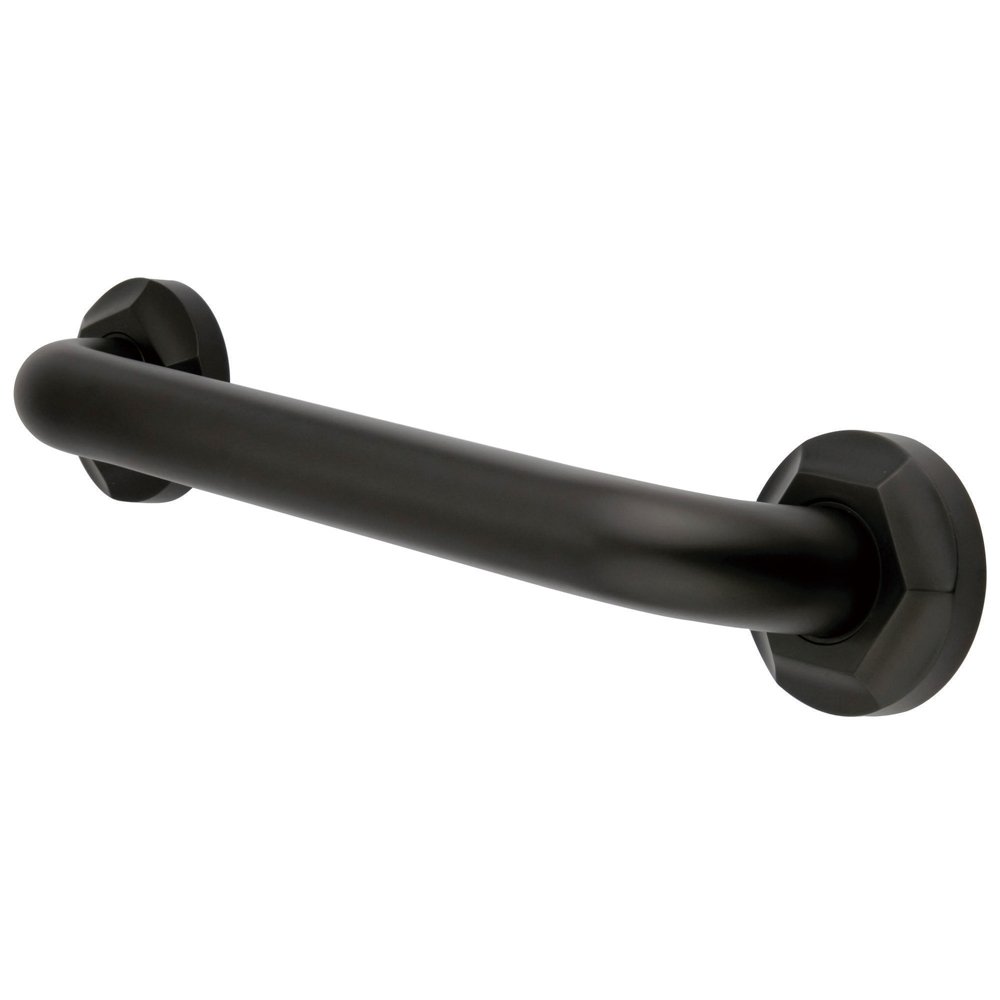 Kingston Brass DR714245 24-Inch Grab Bar - Oil Rubbed Bronze Finish, 1.25-Inch Outer Diameter - ADA Compliant Bathroom Safety Bar for Shower, Tub, and Handicap Accessibility