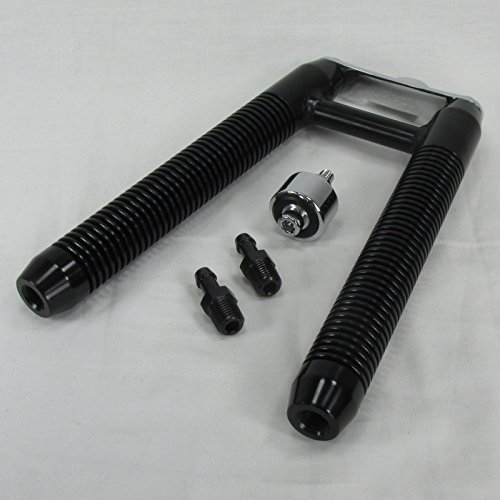 High-Performance BLACK Finned Billet Oil Cooler for Harley Davidson - Compatible with Most Models - 1-1/4