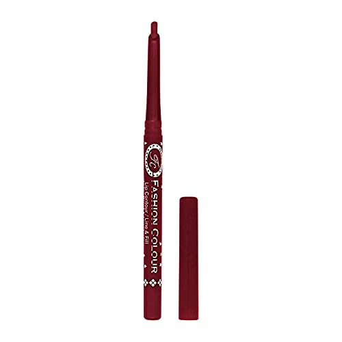 Fashion Color Lip Liner - Waterproof Long Lasting Matte Lip Contour Pencil for Line & Fill, Smudge Proof & Transfer Proof, 10g Rum Raisin Shade | Perfect for Everyday Makeup, Night Out & Professional Looks