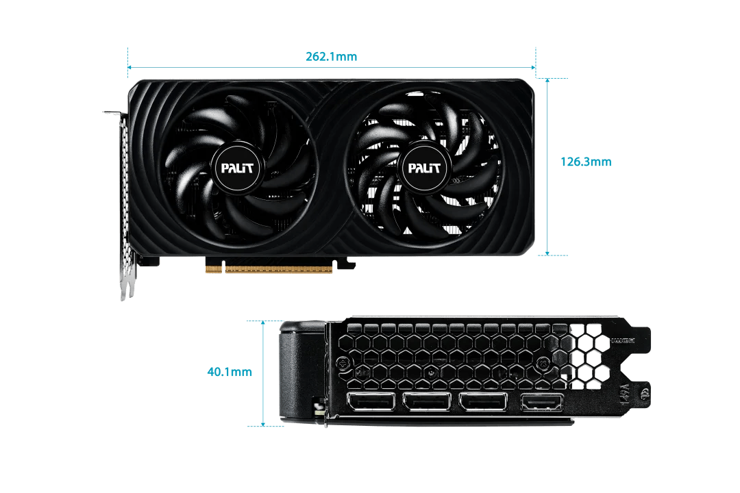 Palit GeForce RTX 5060 Ti Dual 8GB GDDR7 Gaming Graphics Card - High Performance for PC Gaming, Video Editing & 4K Streaming