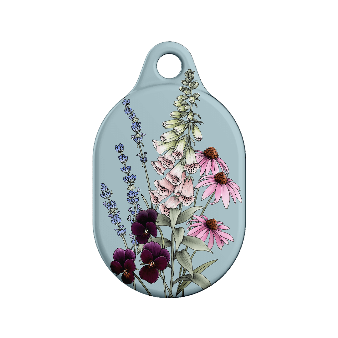 Stylish Blue AirTag Case for Garden Parties & Outdoor Events - Perfect for Tracking Keys, Bags & Valuables