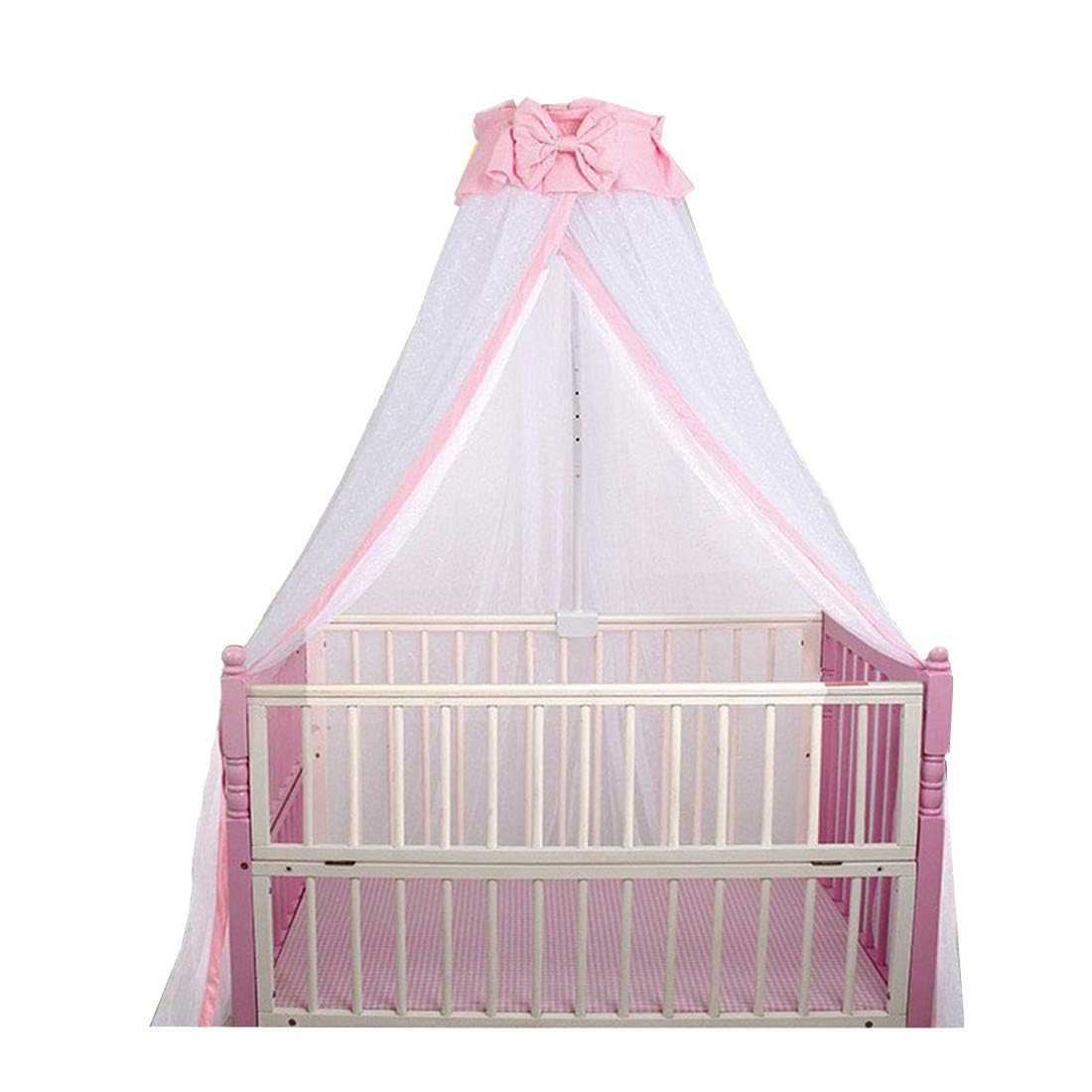 Breathable Crib Netting Canopy - Pink Mosquito Net for Baby Cribs & Kids Beds, Nursery Decor & Bedroom Protection - Perfect for Daytime Naps & Nighttime Sleep