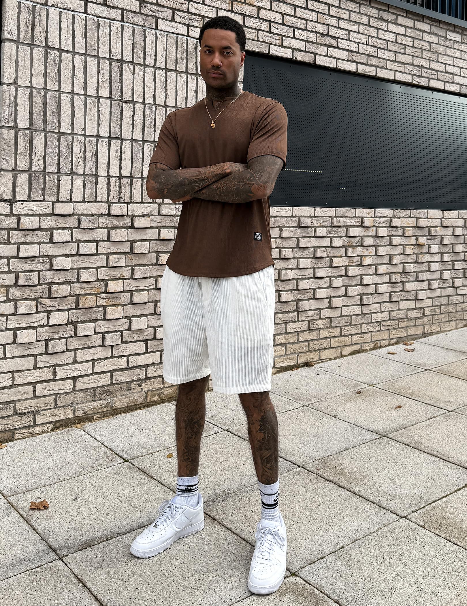 COOFANDY Men's Casual Corduroy Shorts - Elastic Waist & Drawstring | Lightweight Summer Beach Shorts with Pockets | Perfect for Outdoor Activities, Travel & Relaxation