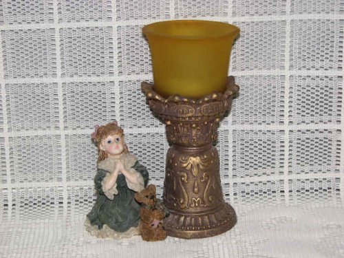 Boyds Dollstone 'Teresa and John ... The Prayer' Votive Candle Holder - Perfect for Wedding Decor, Romantic Gifts & Home Tabletop Decorations