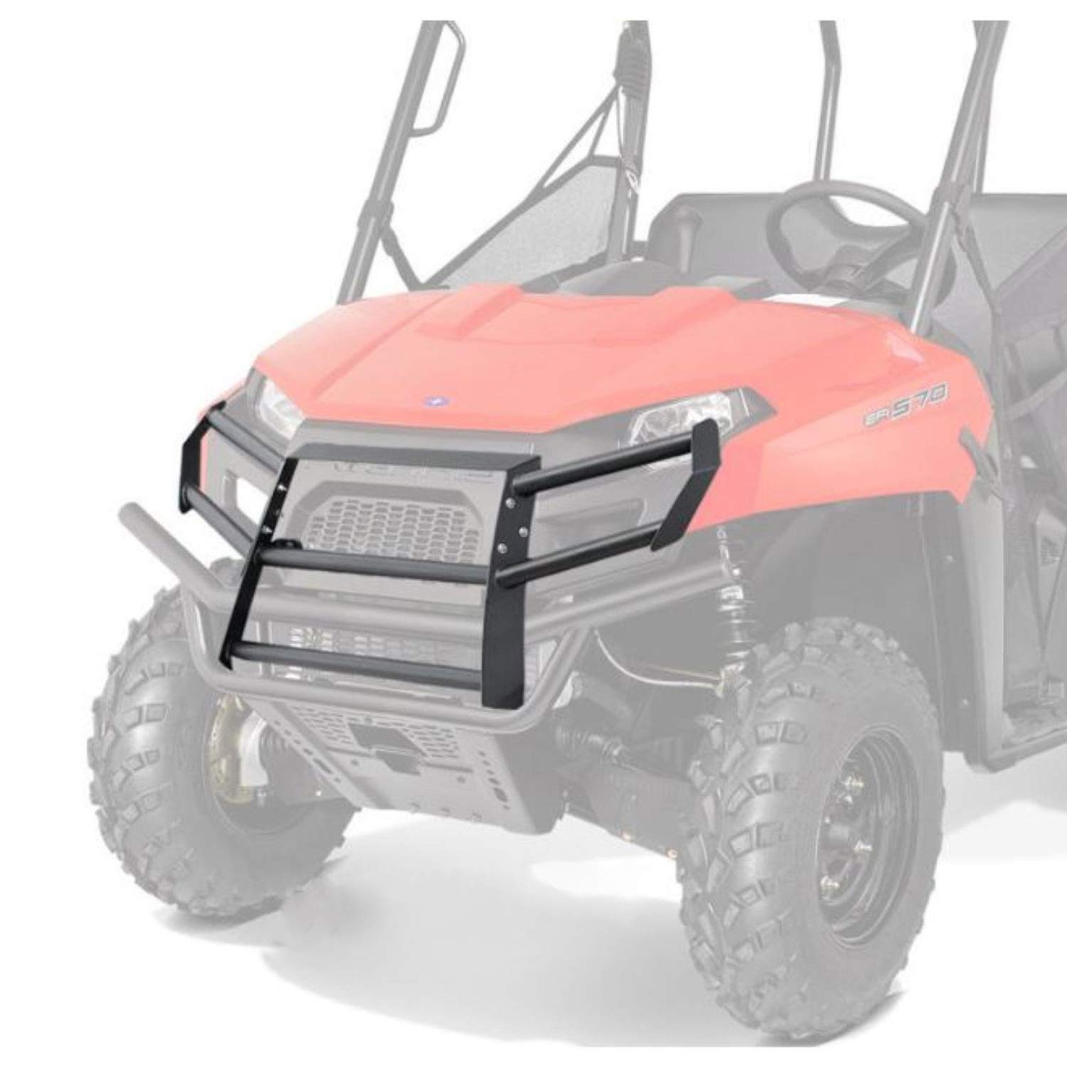 Polaris 2877765-458 Heavy Duty Front Brush Guard for ATV/UTV - Off-Road Protection & Vehicle Safety Accessory | Perfect for Trail Riding, Hunting & Farm Work