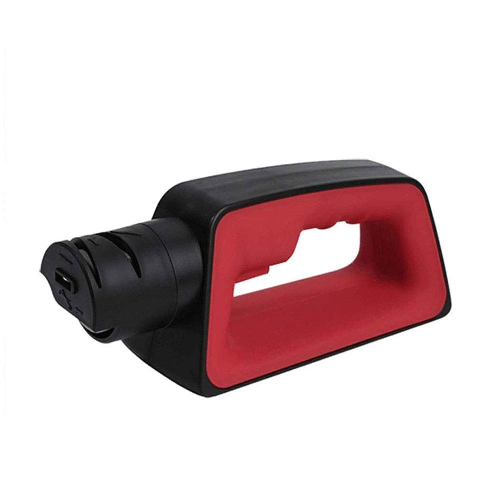 Electric & Manual Knife Sharpener - 2-Stage Professional Kitchen Knife Sharpener Tool for 304 Stainless Steel Blades | Perfect for Home Chefs & Camping Enthusiasts