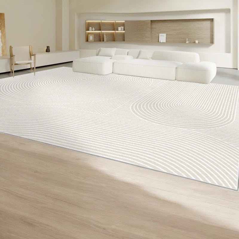 Livia Velvet ZenLife Geometric Area Rug for Living Room - Soft Non-Slip Modern Home Decor for Bedroom, Office & Dorm
