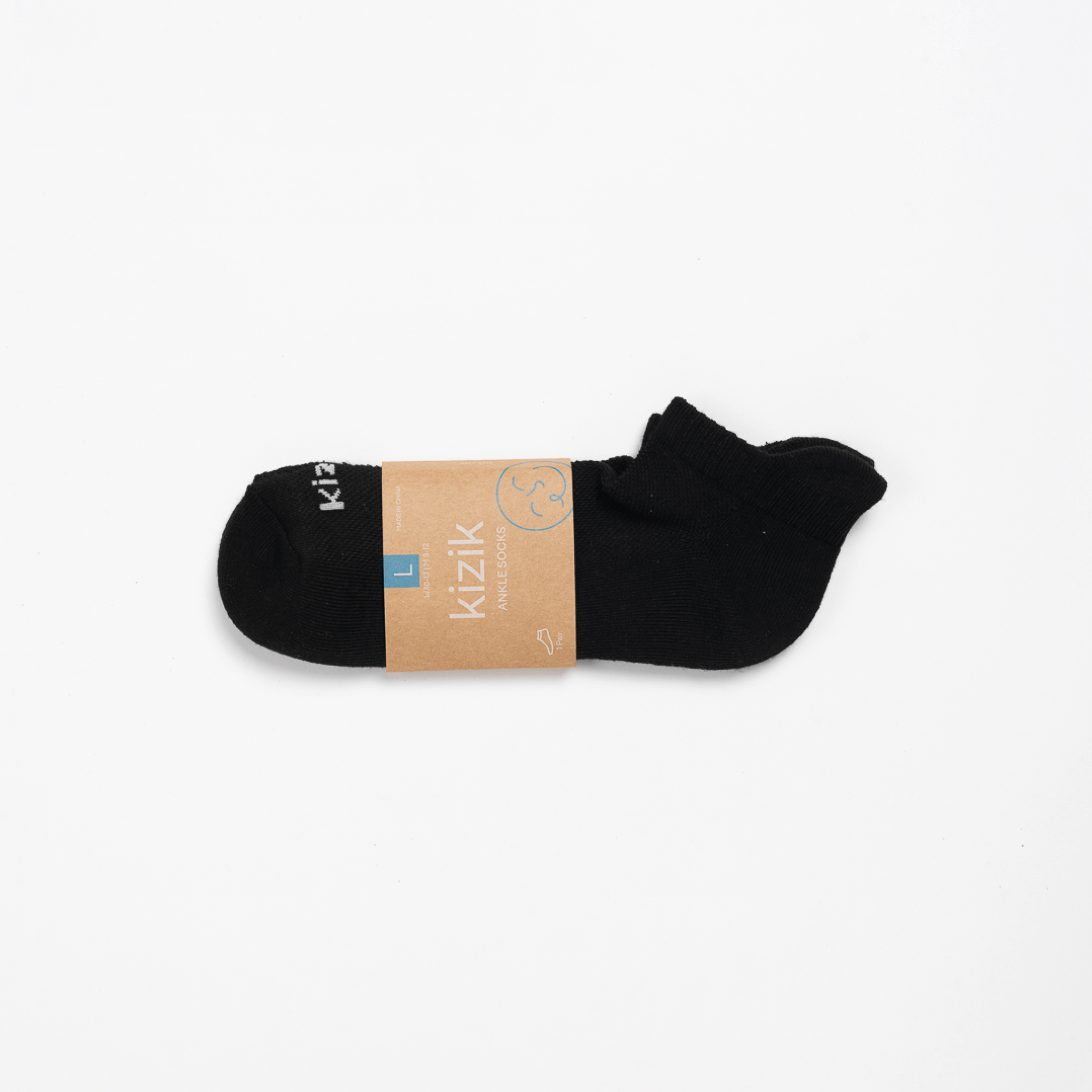 Kizik Ankle Socks for Men & Women - Breathable Black No-Show Socks - Perfect for Running, Walking & Casual Wear