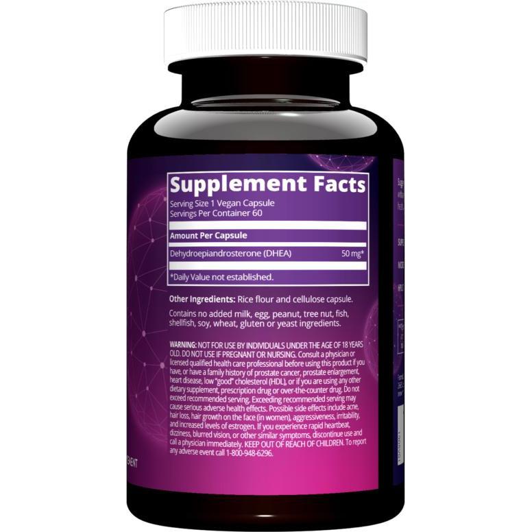 MRM DHEA 50mg Supplement for Hormone Balance & Anti-Aging - Supports Energy, Vitality & Wellness - Perfect for Men & Women Over 40