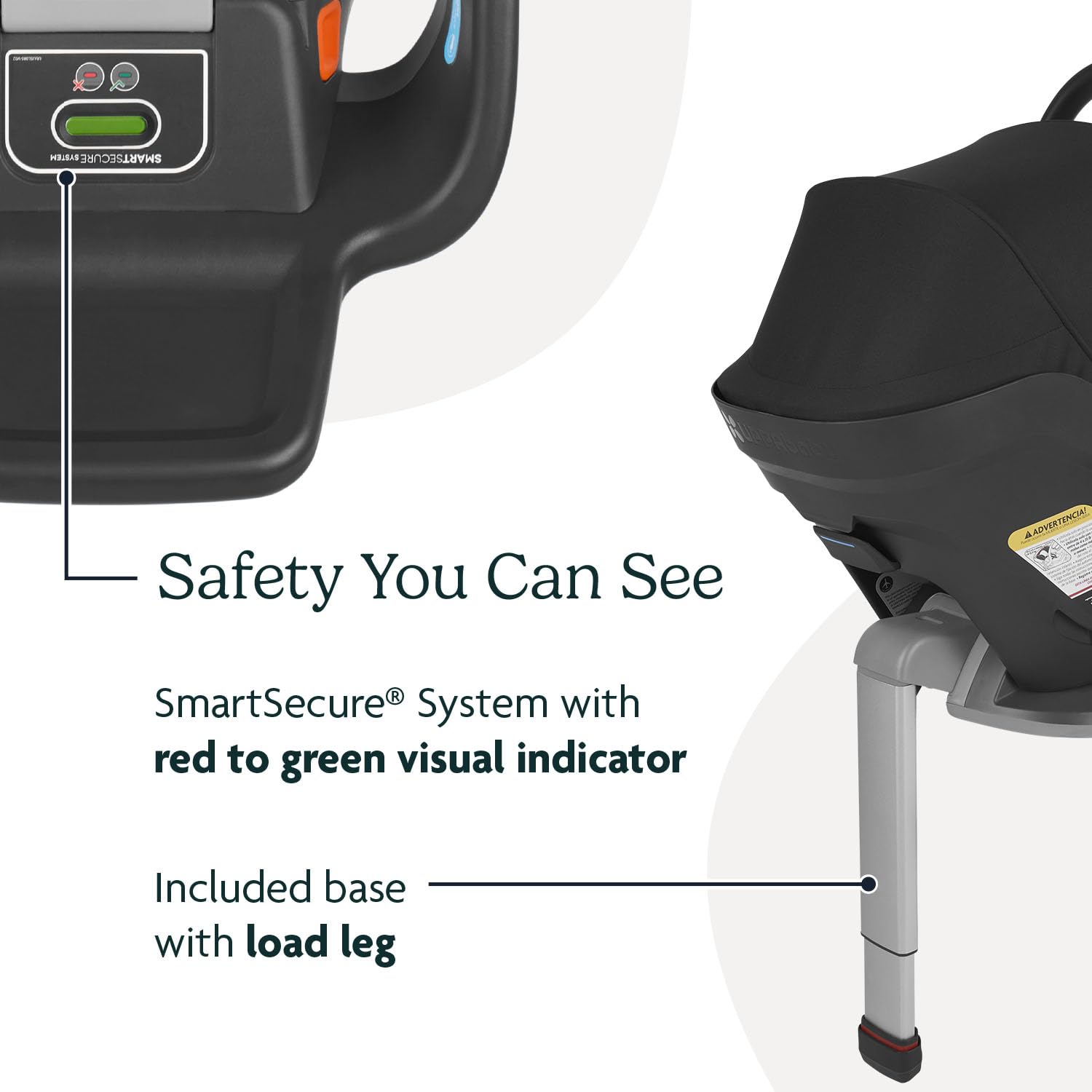 UPPAbaby Mesa Max Infant Car Seat with Base – Load Leg & Robust Insert Included | Easy Installation, Direct Stroller Attachment | Premium Safety Features | Charcoal (Jake) | Perfect for Newborns & Travel