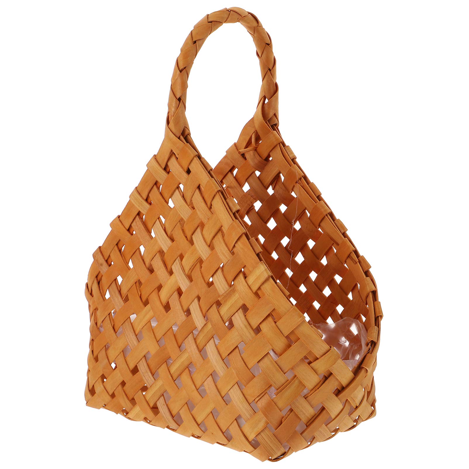 Cabilock Portable Woven Flower Basket - Desktop & Home Storage Organizer for Flowers, Debris, and Sundries | Perfect for Home Decor, Office Organization, and Craft Supplies Storage