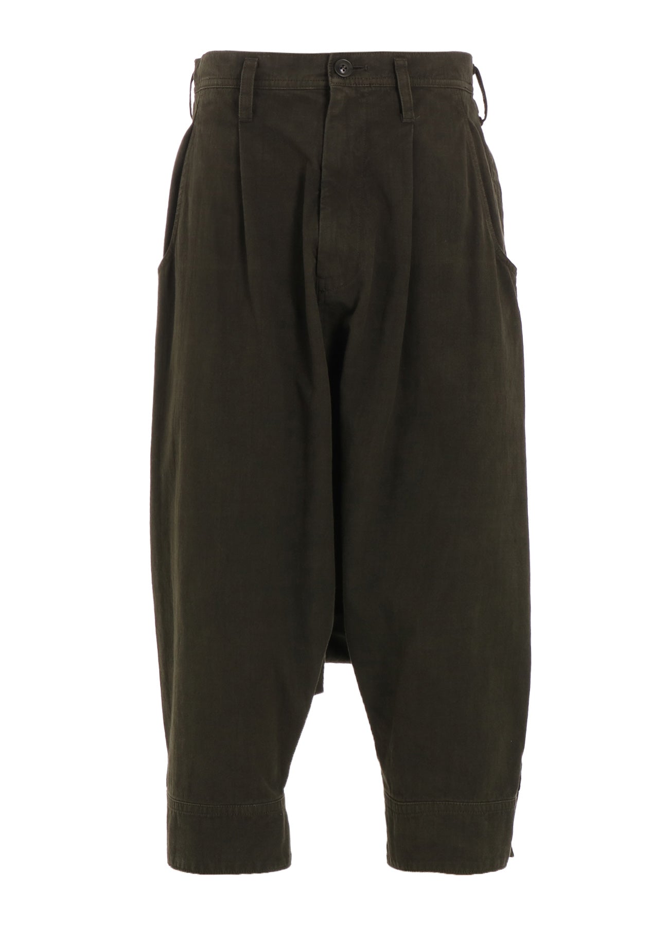 Stylish Cotton Slab Garment Dyed Cuffed Hem Sarouel Pants for Men & Women - Perfect for Casual Wear, Street Fashion, and Boho Outfits