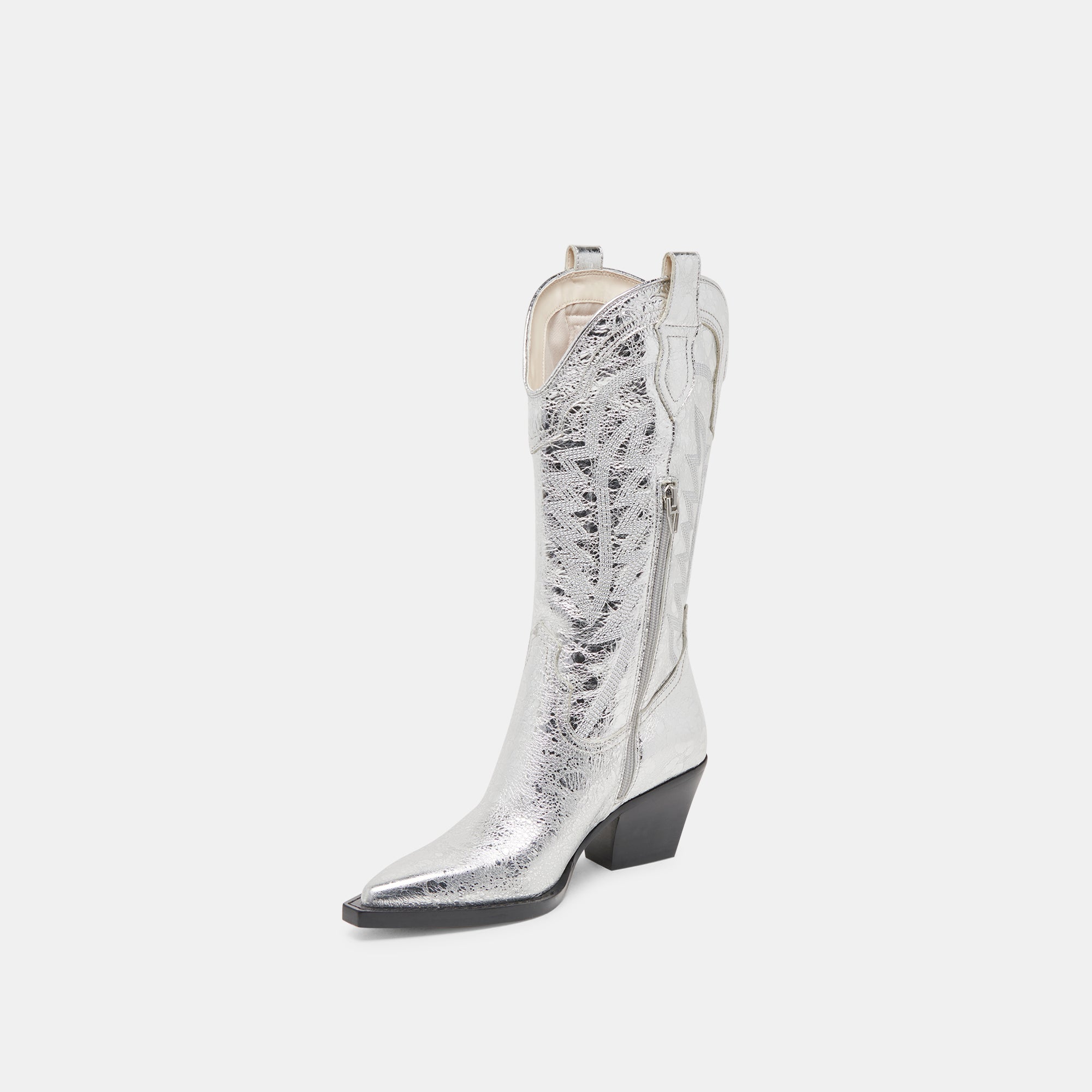 RYLAND BOOTS - Silver Distressed Leather Cowboy Boots for Men & Women | Western Style Riding Boots for Country, Rodeo & Outdoor Adventures