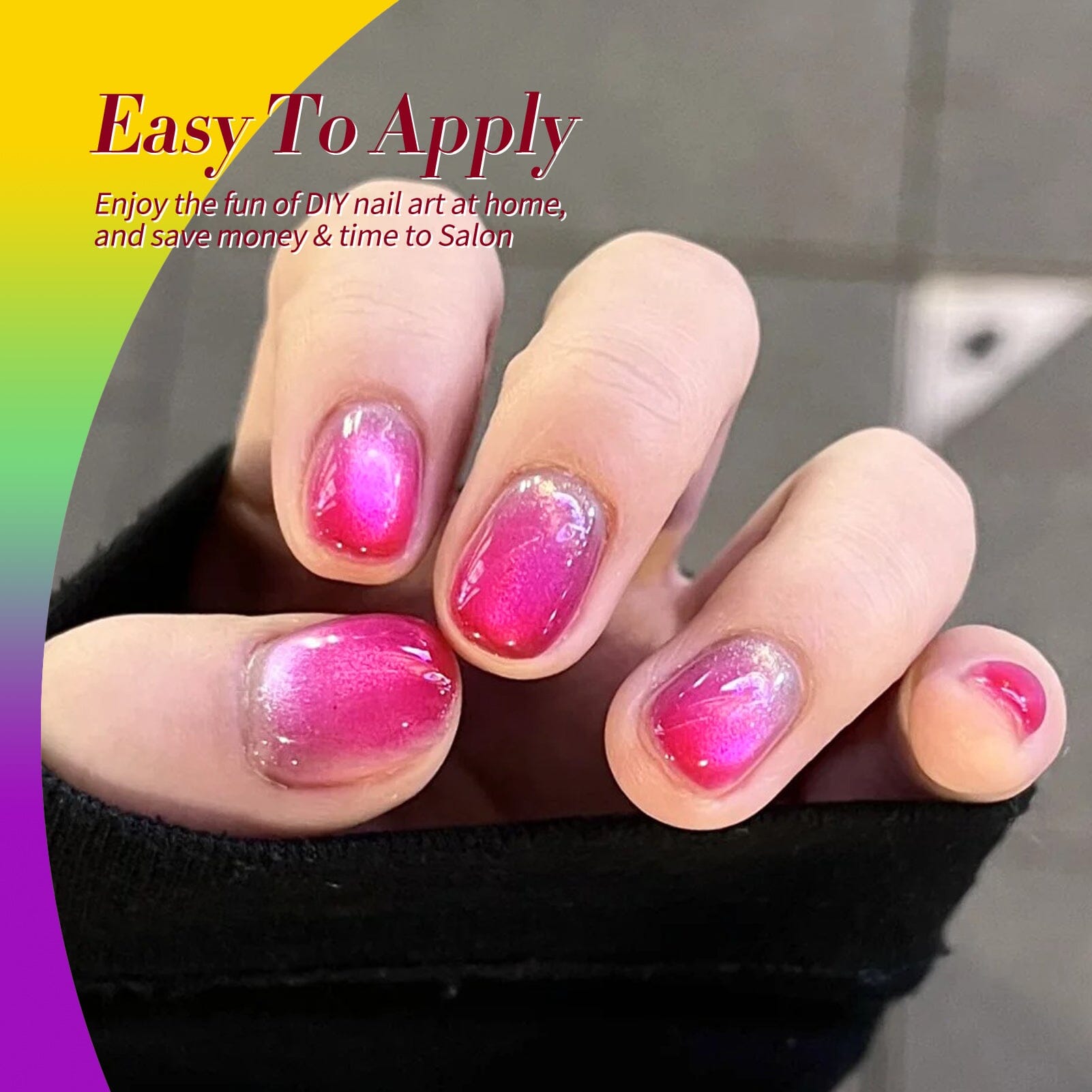 6 Colors Mystic Aurora Ice Jelly Gel Polish Set - 7ml Long Lasting Nail Polish Kit for Manicure & Pedicure - Perfect for Nail Art, Salon, Home Use & Gift Giving