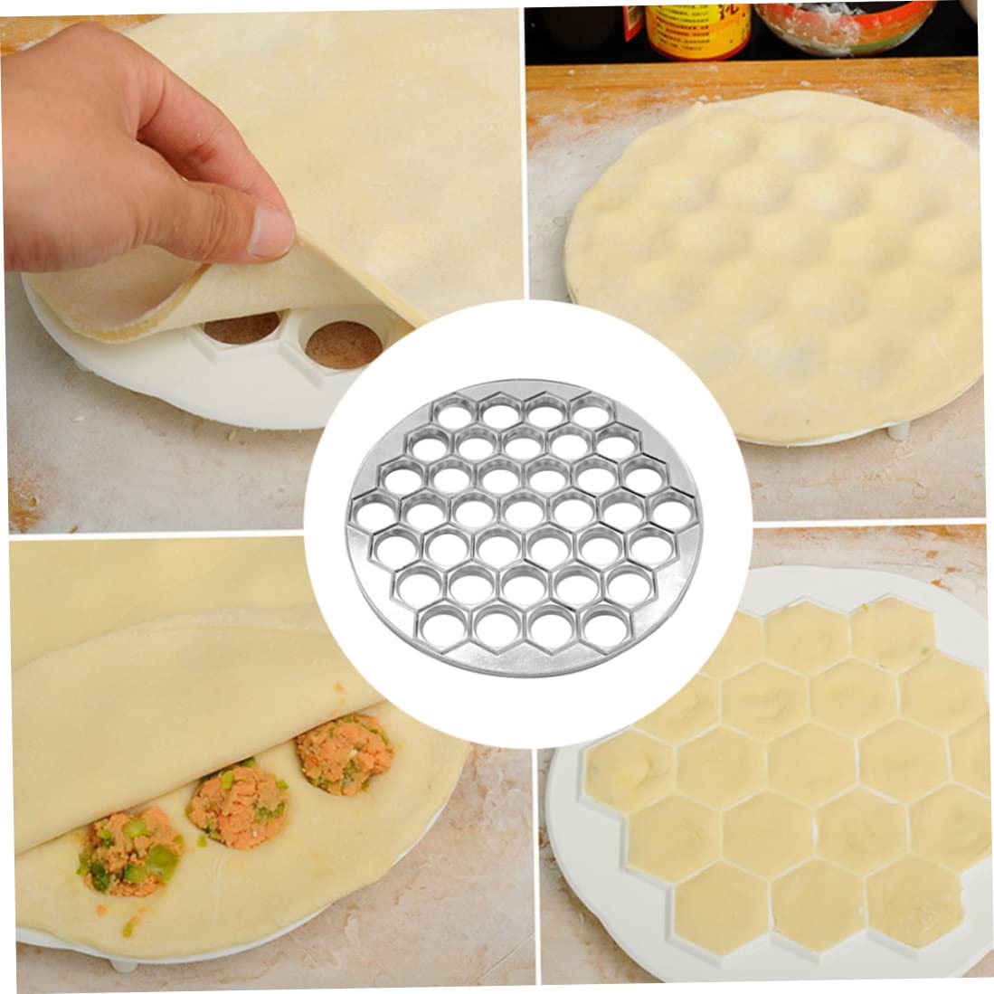 Premium Dumpling Maker & Russian Pelmeni Mold - Stainless Steel Dumpling Press Tool for Homemade Asian Dumplings, Pierogi, Pelmeni | Perfect for Family Cooking, Party Food Prep & Traditional Cuisine Making