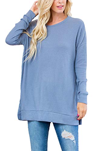 Brushed Thermal Waffle Sweater - Cement