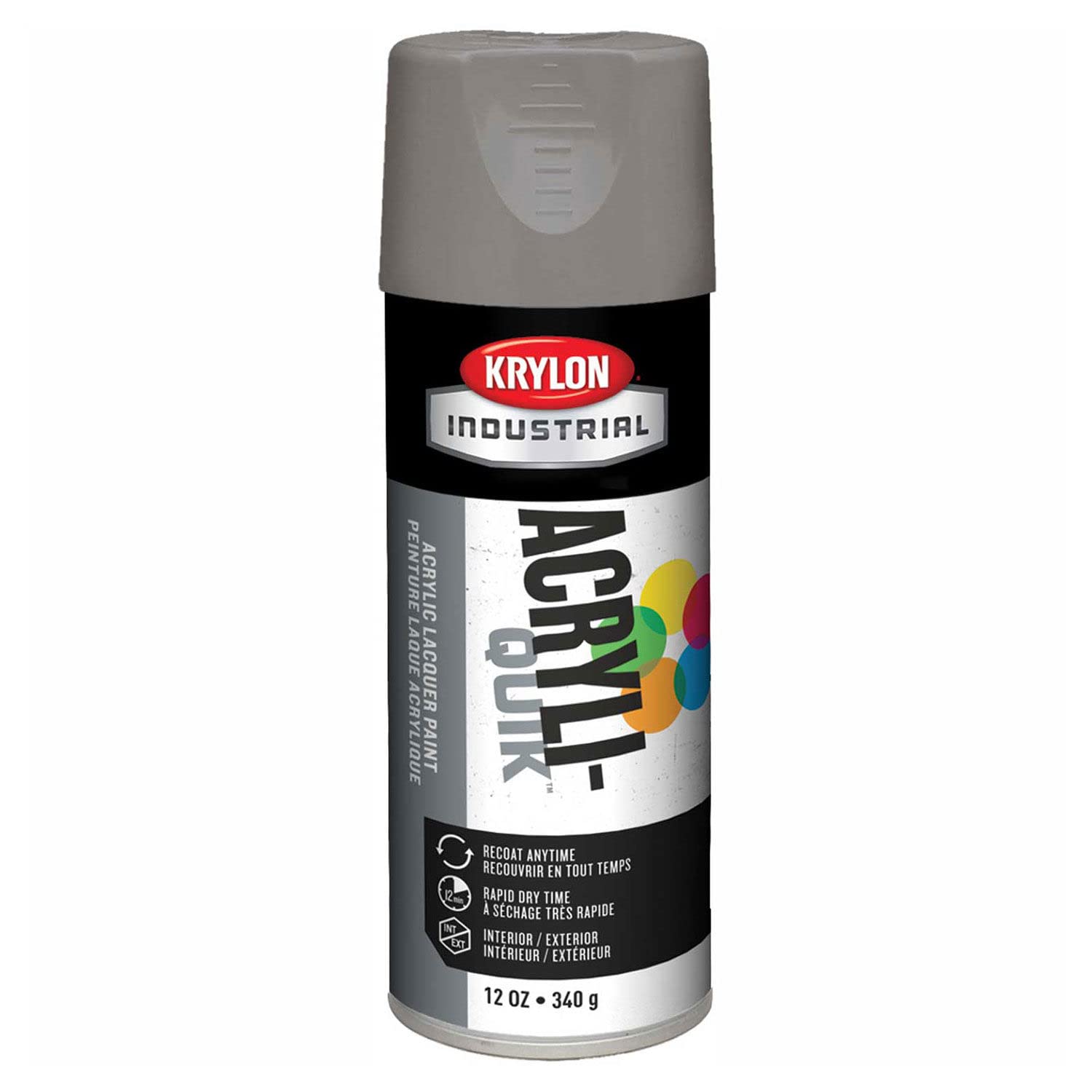 Krylon Stone Gray Interior-Exterior Spray Paint (6-Pack) - Matte Finish for Furniture, Metal, Wood & DIY Projects - Indoor & Outdoor Use