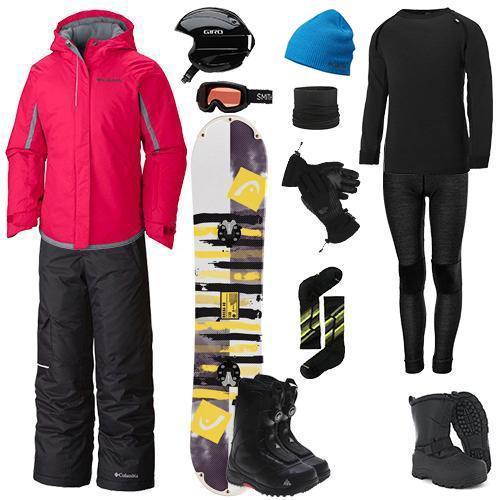 Columbia The Works Package with Pants - Girls' Snowboard Outfit for Winter Sports & Mountain Adventures
