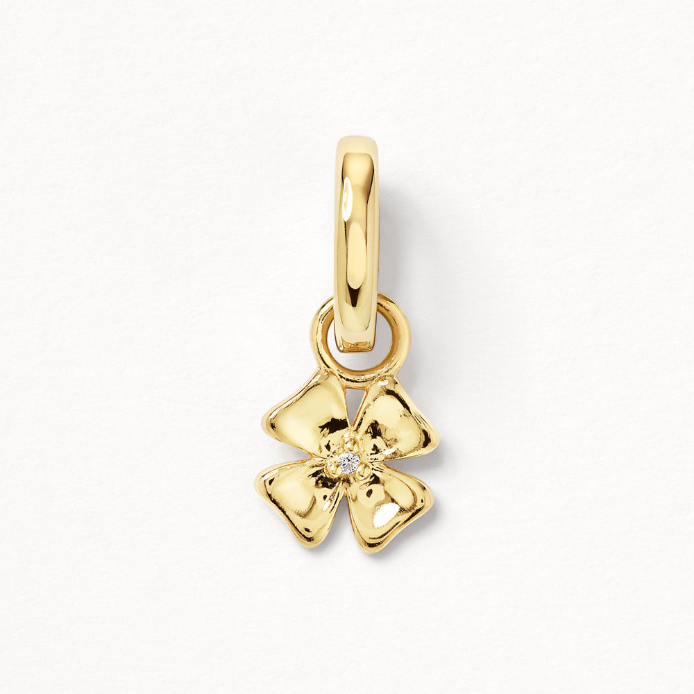 Lucky Clover Charm Gold Pendant Necklace - Perfect for St. Patrick's Day Gifts & Everyday Good Luck Jewelry