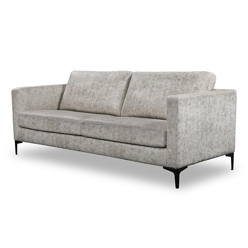 RYLAN 3-Seater Sofa in Taupe Grey - Modern Living Room Furniture for Small Spaces & Apartments - Perfect for Relaxing, Entertaining & Family Gatherings