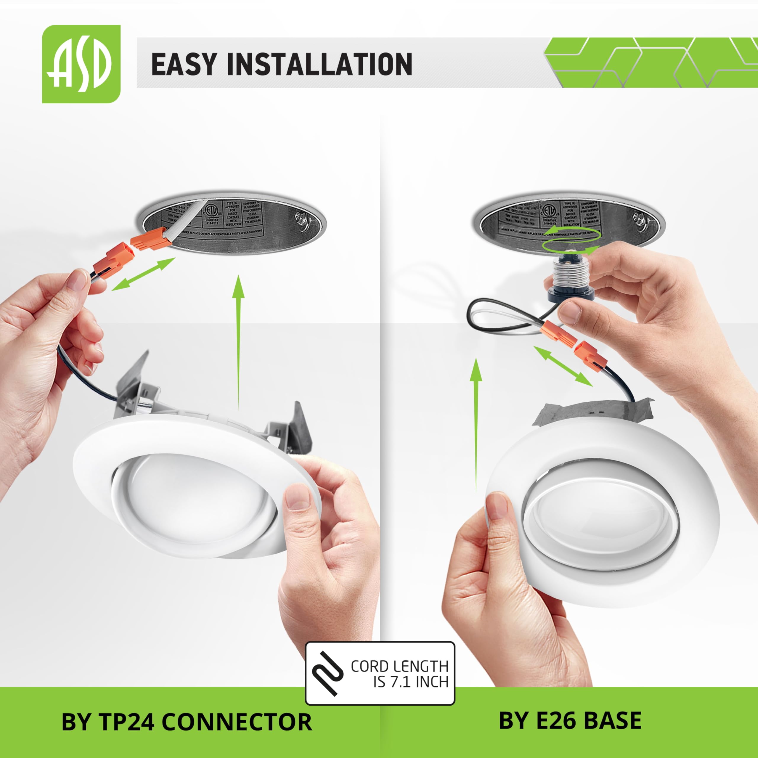 4 Inch LED Recessed Lights - 10W-85W Retrofit Kit, 740 Lumen Dimmable Ceiling Lights, 5000K Daylight White, CRI 90, ETL Certified (12 Pack) - Perfect for Living Room, Kitchen & Bedroom Lighting